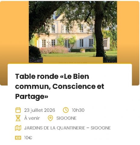 TABLE RONDE QUANTINERIE